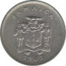 Монета. Ямайка. 5 центов 1982 год. ав.