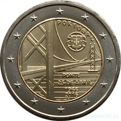 Монета. Португалия. 2 евро 2016 год. Мост 25 апреля.