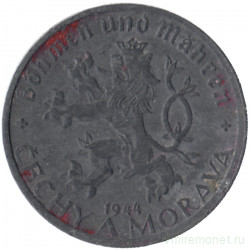 Монета. Богемия и Моравия. 10 геллеров 1944 год.