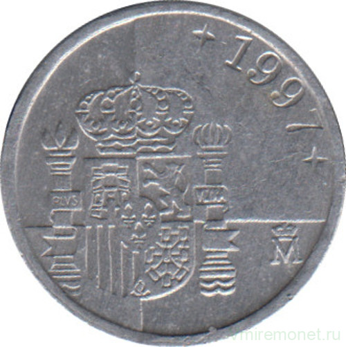 Монета. Испания. 1 песета 1997 год.