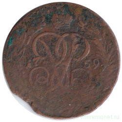 Монета. Россия. 1 копейка 1759 год.