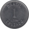 Монета. Бразилия. 1 крузадо 1986 год. ав.