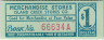 Суррогатные деньги. Шпицберген. Угледобывающая компания США. Ордер на 1 доллар для расчётов в товарных лавках 1915 год. ав.