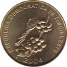 Монета. Восточный Тимор. 50 сентаво 2004 год. ав.