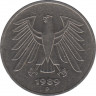 Монета. ФРГ. 5 марок 1989 год. Монетный двор - Мюнхен (D). ав.