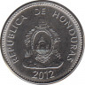 Монета. Гондурас. 20 сентаво 2012 год. ав.
