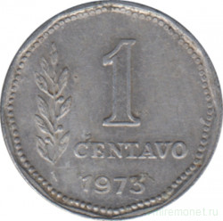Монета. Аргентина. 1 сентаво 1973 год.