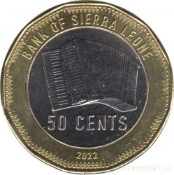 Монета. Сьерра-Леоне. 50 центов 2022 год.