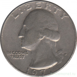 Монета. США. 25 центов 1971 год. Монетный двор D.