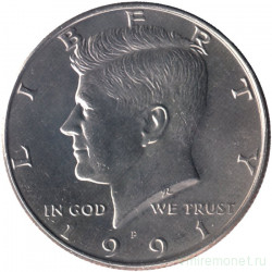Монета. США. 50 центов 1991 год. Монетный двор Р. 