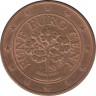 Монета. Австрия. 5 центов 2010 год. ав.