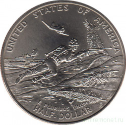 Монета. США. 50 центов 1995 год (P). 50 лет победы во Второй мировой войне.