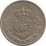 Аверс. Монета. Дания. 5 крон 1967 год.