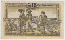 Бона. Нотгельд. Германия. Город Штраусберг. 2 марки 1921 год. Вариант 1281.1.3. рев.