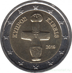 Монеты. Кипр. Набор евро 8 монет 2019 год. 1, 2, 5, 10, 20, 50 центов, 1, 2 евро.