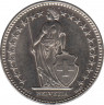  Монета. Швейцария. 2 франка 2007 год. рев.