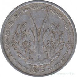 Монета. Западноафриканский экономический и валютный союз (ВСЕАО). 1 франк 1973 год.