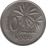 Монета. Нигерия. 10 кобо 1973 год. рев.