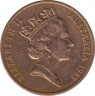 Монета. Австралия. 2 цента 1985 год. ав.