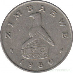Монета. Зимбабве. 1 доллар 1980 год.