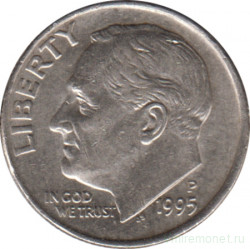 Монета. США. 10 центов 1995 год. Монетный двор P.