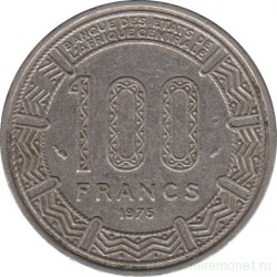 Монета. Конго. 100 франков 1975 год.