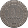 Монета. Конго. 100 франков 1975 год. ав.