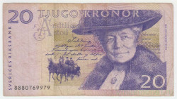 Банкнота. Швеция. 20 крон 2008 год. Тип 63c.