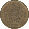 Монета. Перу. 10 сентимо 2003 год. ав.