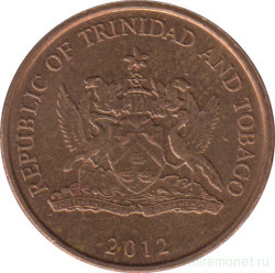 Монета. Тринидад и Тобаго. 1 цент 2012 год.