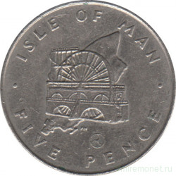 Монета. Великобритания Остров Мэн. 5 пенсов 1979 год. Реверс - AA.