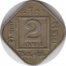Монета. Индия. 2 анны 1918 год. рев.