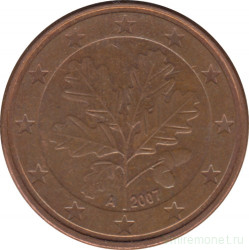 Монета. Германия. 5 центов 2007 год (A).