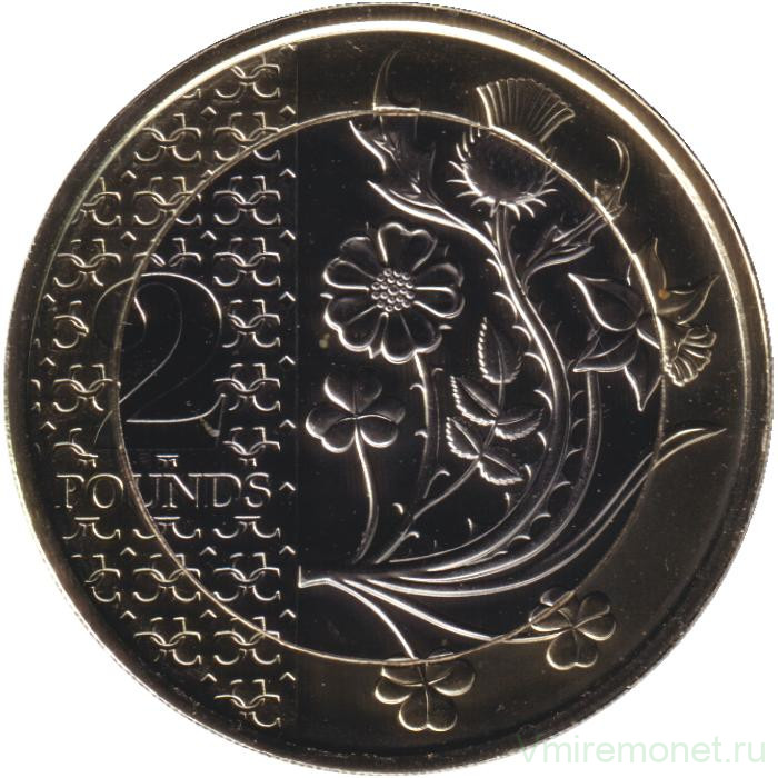 Монета. Великобритания. 2 фунта 2025 год.