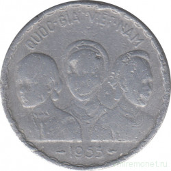 Монета. Вьетнам (Южный Вьетнам). 50 су 1953 год.