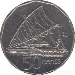 Монета. Фиджи. 50 центов 1997 год.