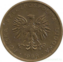 Монета. Польша. 5 злотых 1988 год.