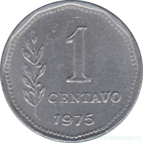 Монета. Аргентина. 1 сентаво 1975 год.