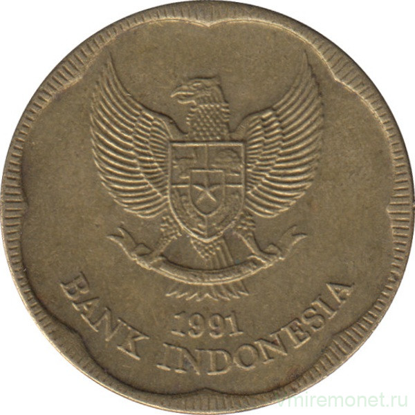 Монета. Индонезия. 500 рупий 1991 год.