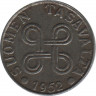 Аверс. Монета. Финляндия. 5 марок 1952 год. Новый тип.