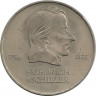 Монета. ГДР. 20 марок 1972 год. Фридрих Шиллер. ав