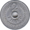 Монета. Венгрия. 2 филлера 1955 год. рев.