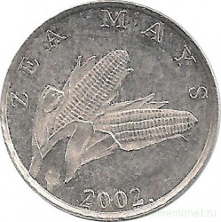 Монета. Хорватия. 1 липа 2002 год.