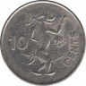 Монета. Соломоновы острова. 10 центов 2000 год. ав.