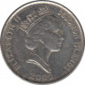 Монета. Соломоновы острова. 10 центов 2000 год. рев.