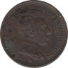 Монета. Испания. 2 сентимо 1904 год. ав.