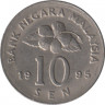 Монета. Малайзия. 10 сен 1995 год. ав.