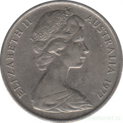Монета. Австралия. 10 центов 1977 год.