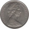 Монета. Австралия. 10 центов 1977 год. ав.