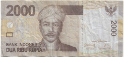 Банкнота. Индонезия. 2000 рупий 2013 год. Тип 148e.